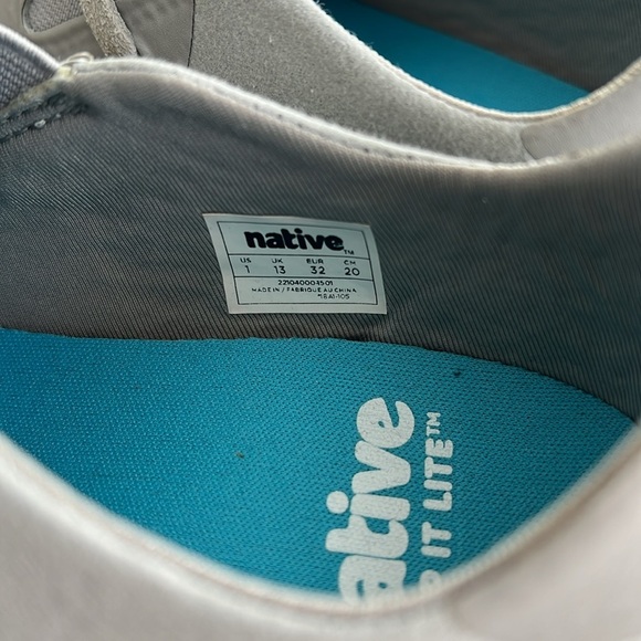 Native Apollo Mac Gray microfiber waterproof sneakers sandals - Picture 6 of 9